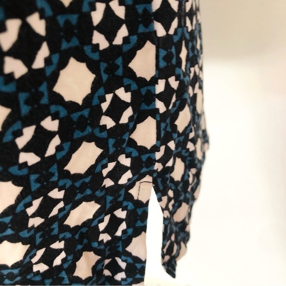 LOFT Sleeveless Geometric Print Dress - Picture 16 of 16